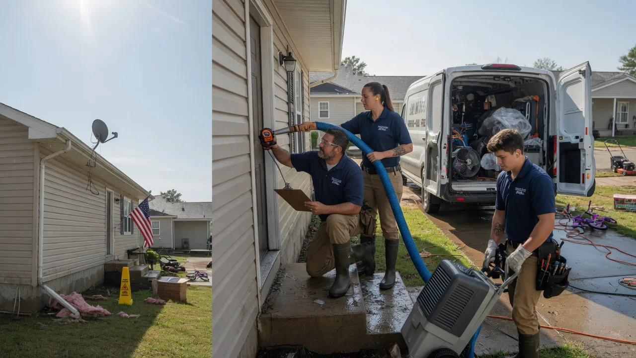 Ceiling Water Damage Restoration in Garrison, TX near me
